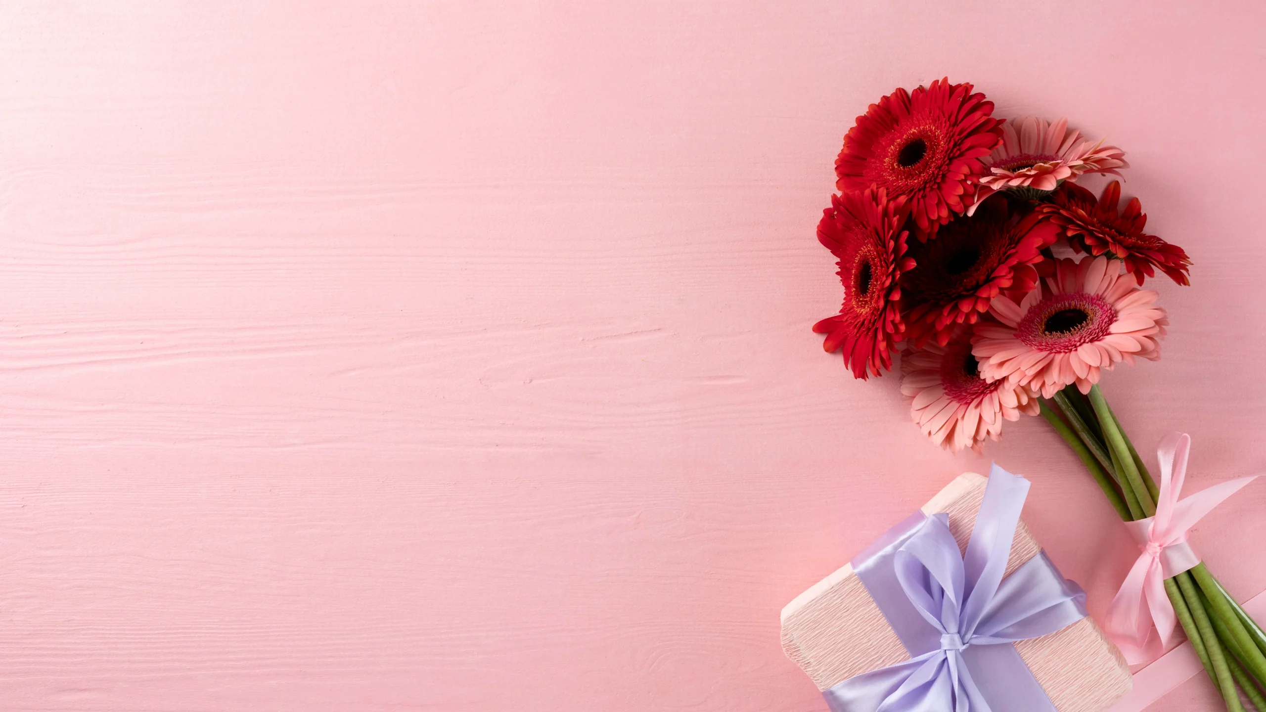 Flowers and gift box for a meaningful occasion