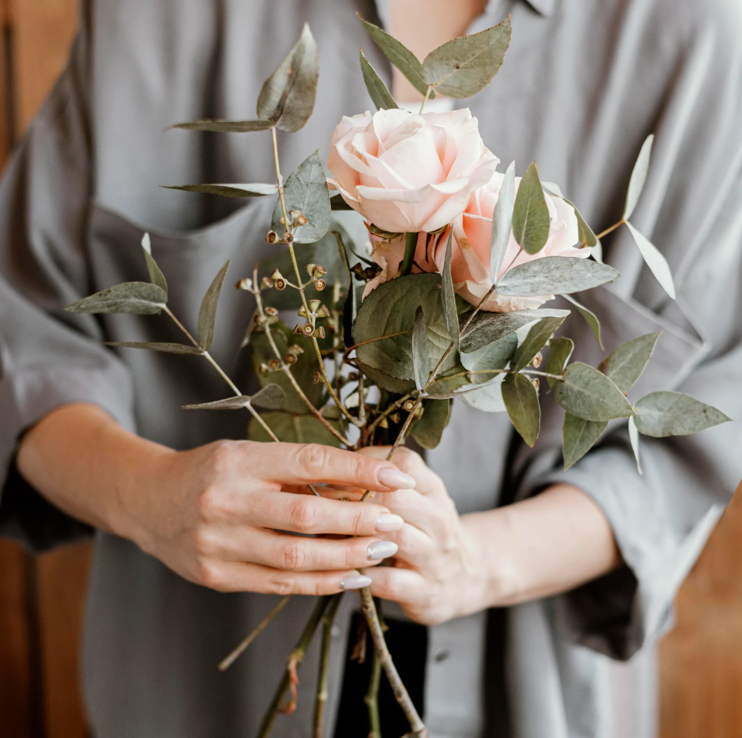 Florist making a beautiful floral bouquet for a Perth wedding