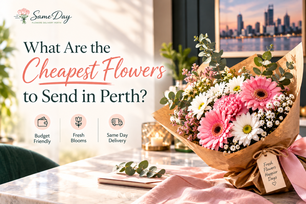 Cheapest flowers to send in Perth with affordable seasonal bouquets