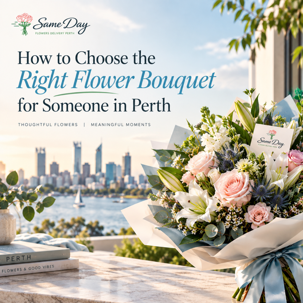 Choosing the right flower bouquet for someone in Perth – fresh flowers for every occasion.